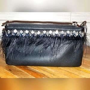 Sam Edelman clutch.‎ Carrina Clutch feather jeweled no strap..Retails $98